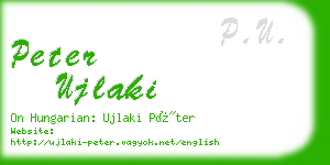 peter ujlaki business card